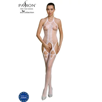 PASSION - ECO KOLLEKCIÓ BODYSTOCKING ECO BS013 FEHÉR