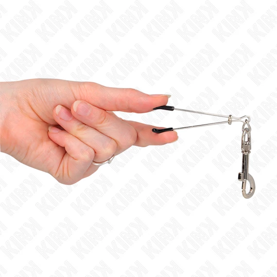 KINK - VÉKONY HOROG MELLBIMBÓ BILINCS EZÜST 7 CM