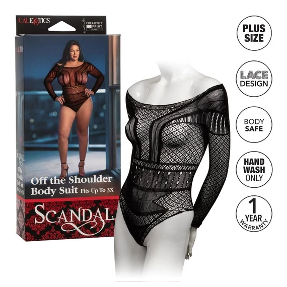 CALEX SCANDAL VÁLL EGYRÉSZES RUHA - PLUS SIZE MÉRETŰ