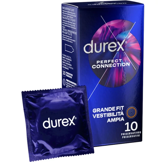 DUREX PERFECT CONNECTION SILICONE EXTRA SIKOSÍTÓVAL - (10 DB)
