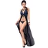 Kép 1/2 - CHILIROSE - CR 3856 BABYDOLL LONG KÉK & FEKETE S/M