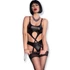 Kép 1/2 - CHILIROSE - CR 4625 SET NÉGY DARAB CROTCHLESS FEKETE L