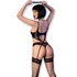Kép 2/2 - CHILIROSE - CR 4625 SET NÉGY DARAB CROTCHLESS FEKETE L